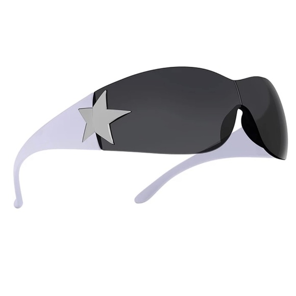 Luxury Brand punk sunglasses New Women Men 2000's Wrap Around Sun Glasses UV400 - Picture 2 of 13